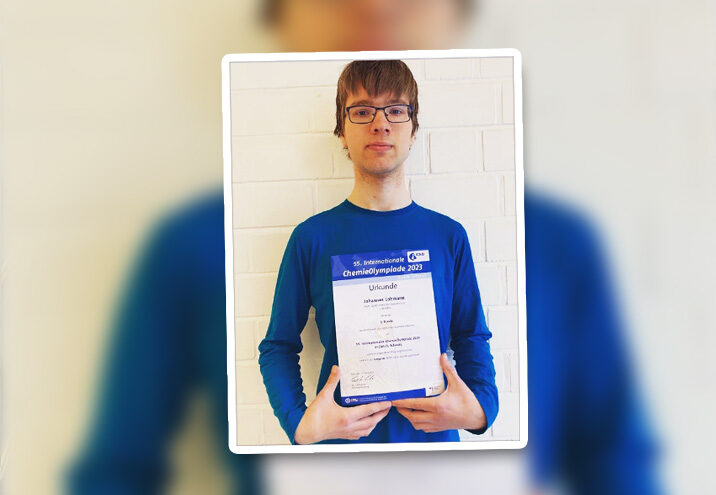 Johannes Lohmann mit Erfolg bei der Chemie-Olympiade iCho